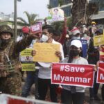 2 Orang Tewas Saat Demo Tolak Kudeta Myanmar