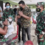 Walikota Medan Tinjau Vaksinasi Covid-19 Bagi Anggota Babinsa di Jajaran Kodim 0201/BS
