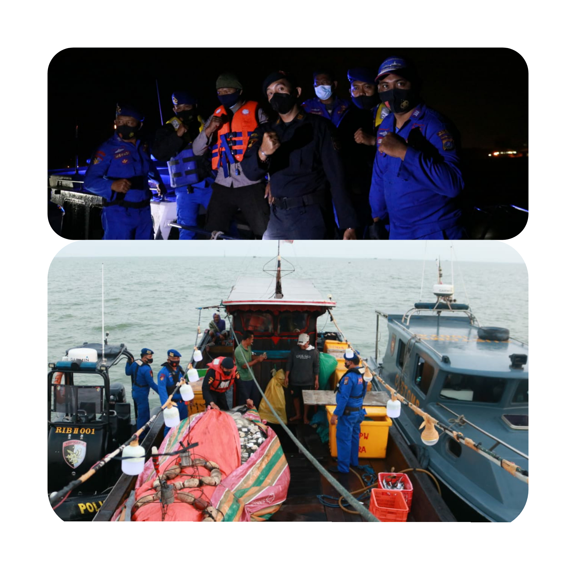 Tingkatkan Sinergitas, Bea Cukai Kuala Tanjung dan Sat Polairud Laksanakan Patroli Laut Gabungan