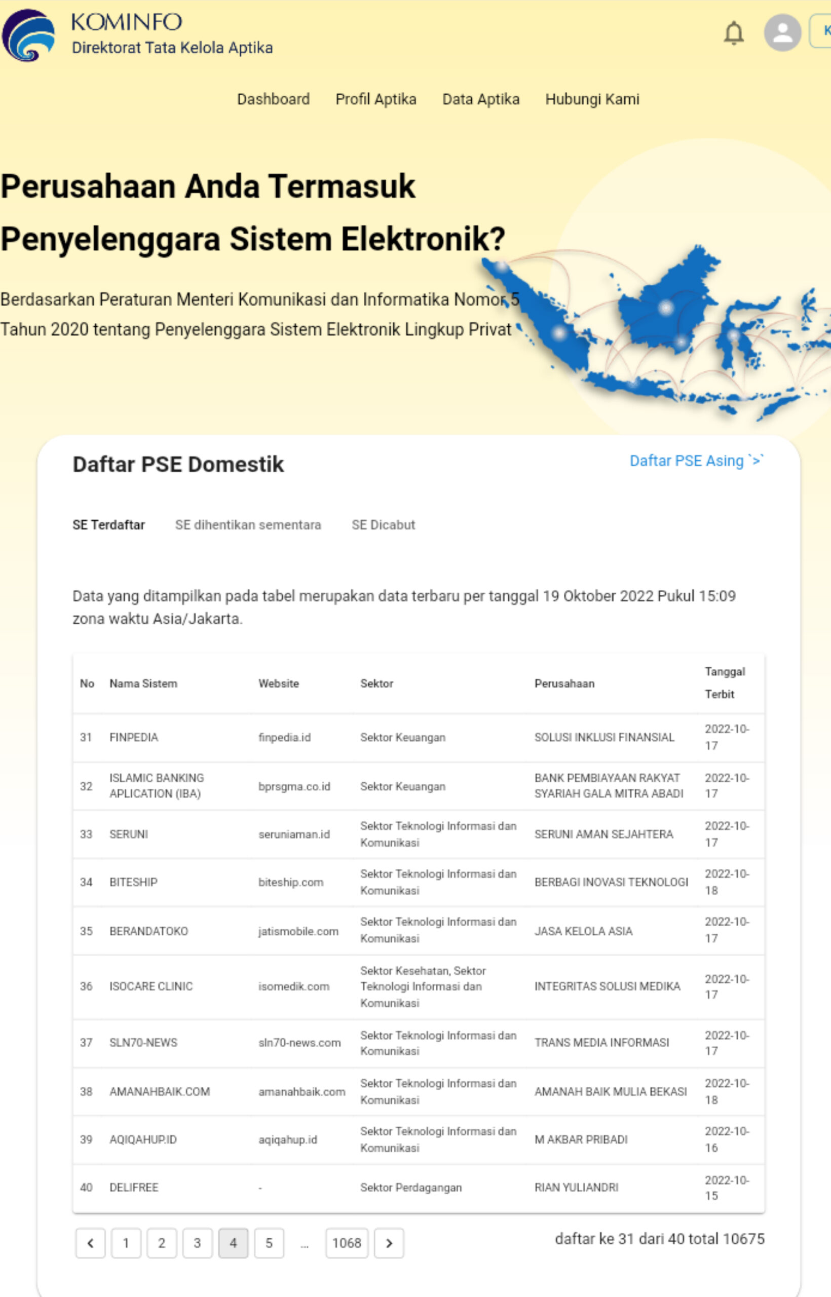 Trans Media Informasi Daftarkan sln70-news.com di PSE Kominfo