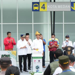 Terminal Amplas Medan Diresmikan Penggunaannya oleh Presiden Jokowi