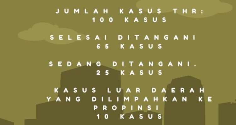 Posko THR Disnaker Medan 2023 Tangani 100 Kasus Posko THR Disnaker Medan 2023 Tangani 100 Kasus